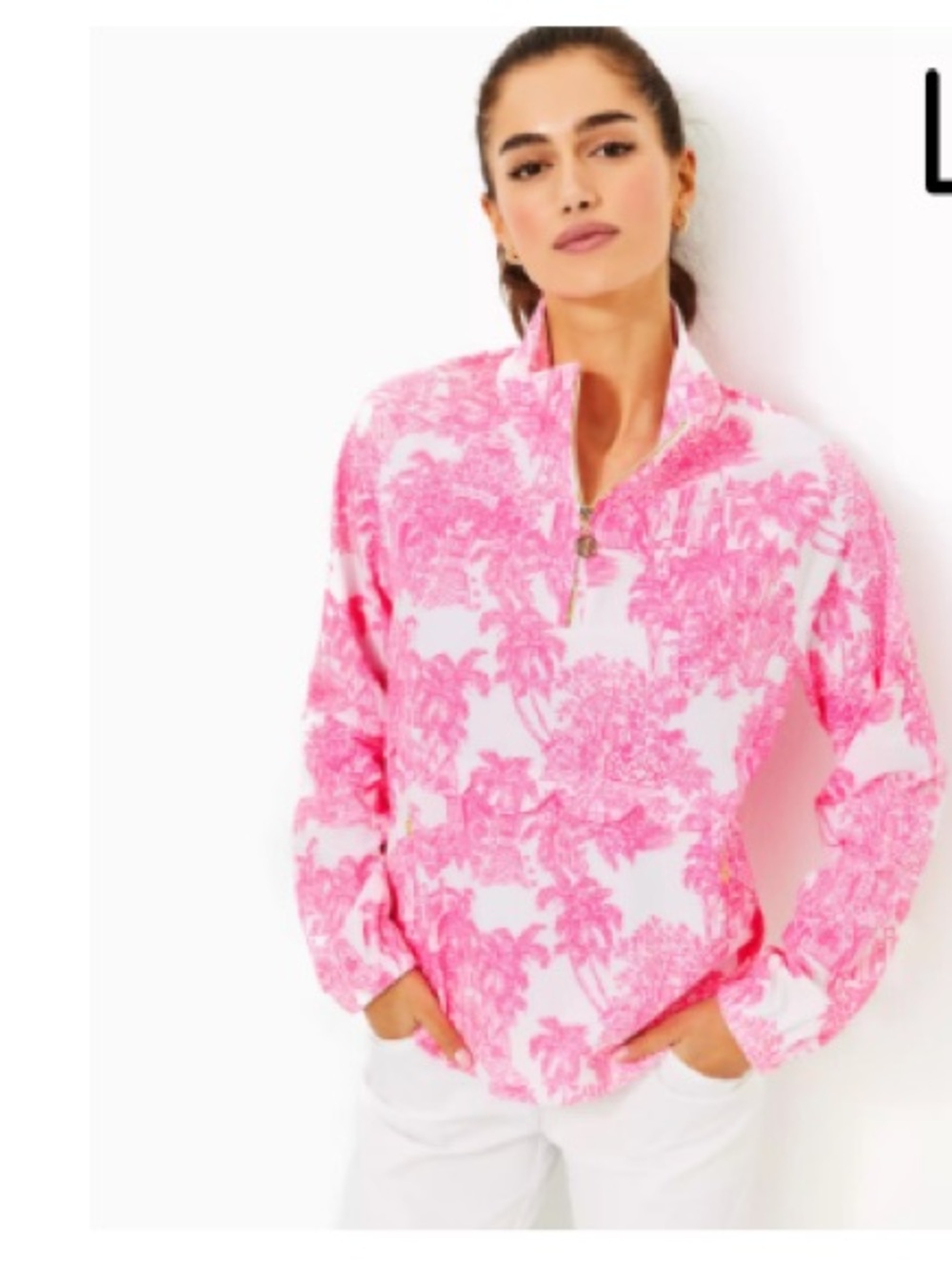 Lilly Pulitzer Pink Floral UPF Performance Jacket